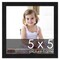 Square Simple Black Picture Frame - UV Acrylic, Foam Board Backing, Hanging Hardware